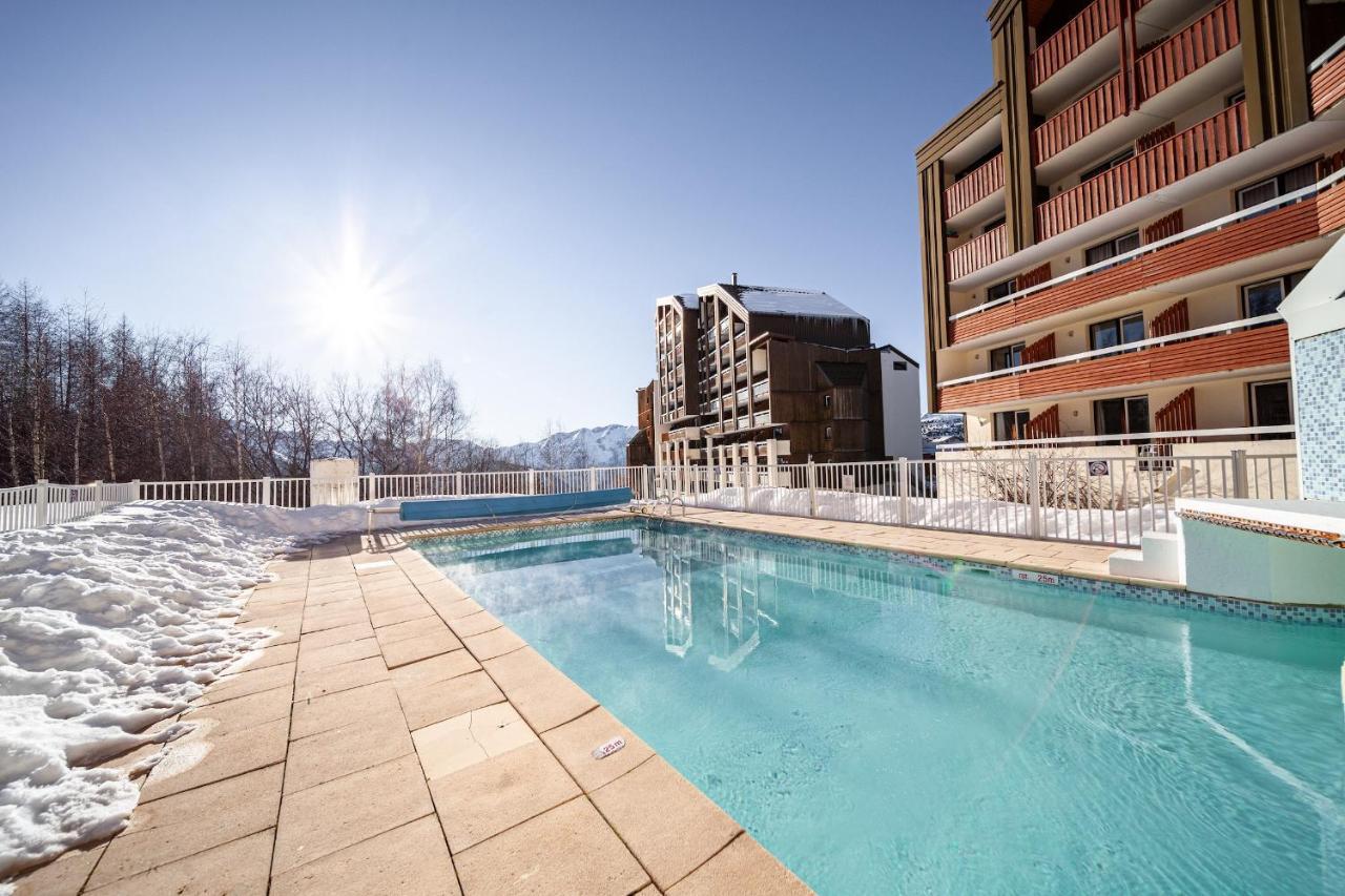 Appartement Pour 5 - Residence Avec Piscine Et Spa Huez Dış mekan fotoğraf